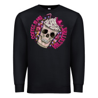 Black Coffee is my Valentine Premium Sweatshirt - CowhideDigitalArt