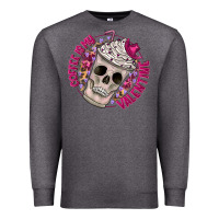 Charcoal Heather Coffee is my Valentine Premium Sweatshirt - CowhideDigitalArt