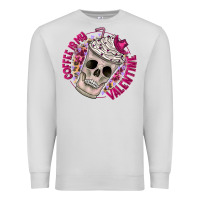 Dove Grey Coffee is my Valentine Premium Sweatshirt - CowhideDigitalArt