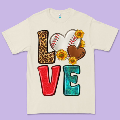 Western Love Baseball Premium Tee Designed By Nancycooperartshop