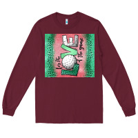 Burgundy for the love of the game golf Long Sleeve Tee - Jasminsmagicworld