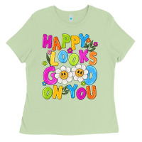 Matcha happy looks good on you Ladies Tee - NancyCooperArtShop