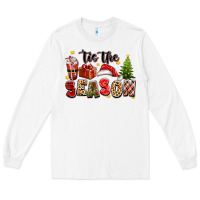 White tis the season christmas Long Sleeve Tee - texasbilliewilder