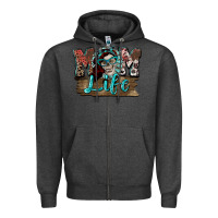 Charcoal Heather Mom life skull Mother's Day Zipper Hoodie - FaDigitalArtStudio