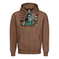 Chestnut Mom life skull Mother's Day Zipper Hoodie - FaDigitalArtStudio