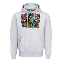 Heather Grey Mom life skull Mother's Day Zipper Hoodie - FaDigitalArtStudio