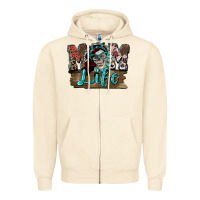 Sandshell Mom life skull Mother's Day Zipper Hoodie - FaDigitalArtStudio