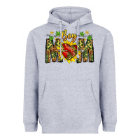 Heather Grey boy mom Heavyweight Hoodie - CowhideDigitalArt