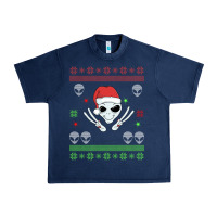 Navy alien ugly christmas Urban Heavy Tee - Bettercallsaul