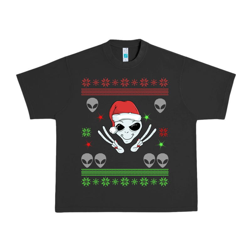 Alien Ugly Christmas Urban Heavy Tee by Bettercallsaul | Teevron