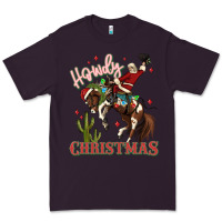 Plum howdy christmas cowboy santa Premium Tee - MaliasSmallBusiness