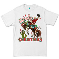 White howdy christmas cowboy santa Premium Tee - MaliasSmallBusiness