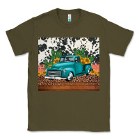Army Green western farm truck cactus and sunflowers Classic Tee - Jasminsmagicworld