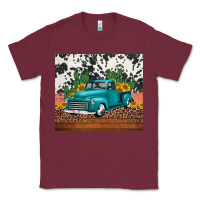 Burgundy western farm truck cactus and sunflowers Classic Tee - Jasminsmagicworld