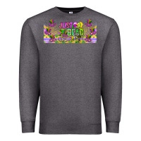 Charcoal Heather Just Bead Premium Sweatshirt - CowhideDigitalArt