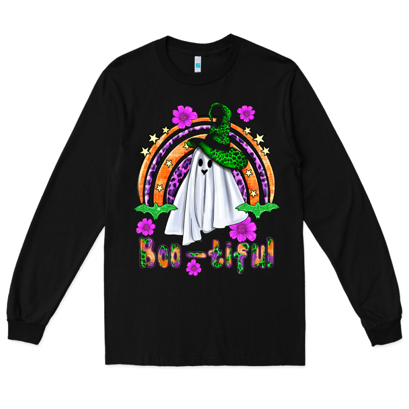Boo-tiful Ghost Long Sleeve Tee by NancyCooperArtShop | Teevron