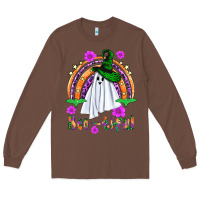 Chestnut Boo-tiful ghost Long Sleeve Tee - NancyCooperArtShop