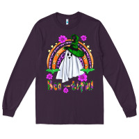 Plum Boo-tiful ghost Long Sleeve Tee - NancyCooperArtShop