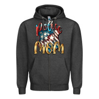 Charcoal Heather Police mom Mother's Day Zipper Hoodie - FaDigitalArtStudio