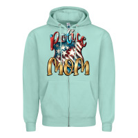 Seafoam Police mom Mother's Day Zipper Hoodie - FaDigitalArtStudio