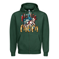 Sports Green Police mom Mother's Day Zipper Hoodie - FaDigitalArtStudio