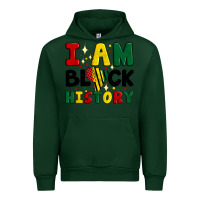 Forest Green i am black history Urban Hoodie - Artiststas