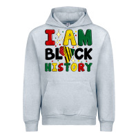 Heather Grey i am black history Urban Hoodie - Artiststas