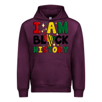 Mauve Wine i am black history Urban Hoodie - Artiststas
