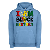 Pigment Pebble Blue i am black history Urban Hoodie - Artiststas