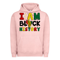 Pigment Salmon i am black history Urban Hoodie - Artiststas