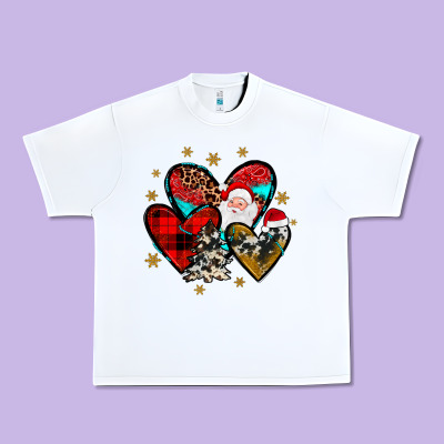 Heart  Wood Slice Ornament Urban Heavy Tee Designed By Jahusdesignshop