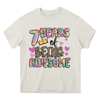 Cream 7 years of being awesome Heavy Core Tee - MaliasSmallBusiness