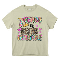 Mossy 7 years of being awesome Heavy Core Tee - MaliasSmallBusiness