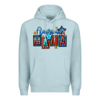 Blue Mist American mama Mother's Day Premium Hoodie - FaDigitalArtStudio