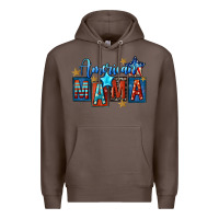 Coffee American mama Mother's Day Premium Hoodie - FaDigitalArtStudio