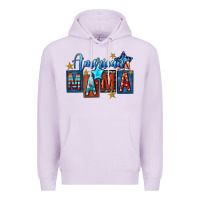 Lilac American mama Mother's Day Premium Hoodie - FaDigitalArtStudio