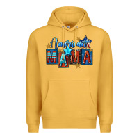 Mustard American mama Mother's Day Premium Hoodie - FaDigitalArtStudio