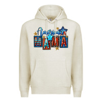 Oatmeal Heather American mama Mother's Day Premium Hoodie - FaDigitalArtStudio