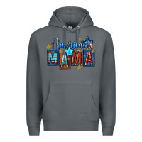 Rock American mama Mother's Day Premium Hoodie - FaDigitalArtStudio