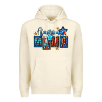 Sandshell American mama Mother's Day Premium Hoodie - FaDigitalArtStudio