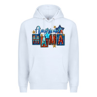 White American mama Mother's Day Premium Hoodie - FaDigitalArtStudio