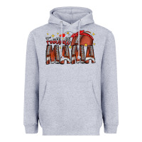 Heather Grey football mama Heavyweight Hoodie - CowhideDigitalArt