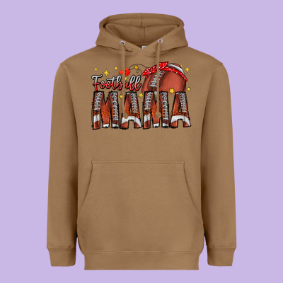 Football Mama Heavyweight Hoodie Designed By Cowhidedigitalart
