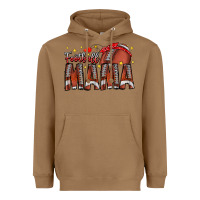 Toasted Coconut football mama Heavyweight Hoodie - CowhideDigitalArt