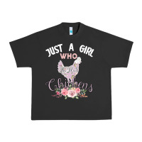 Just A Girl Who Loves Chickens Urban Heavy Tee | Teevron