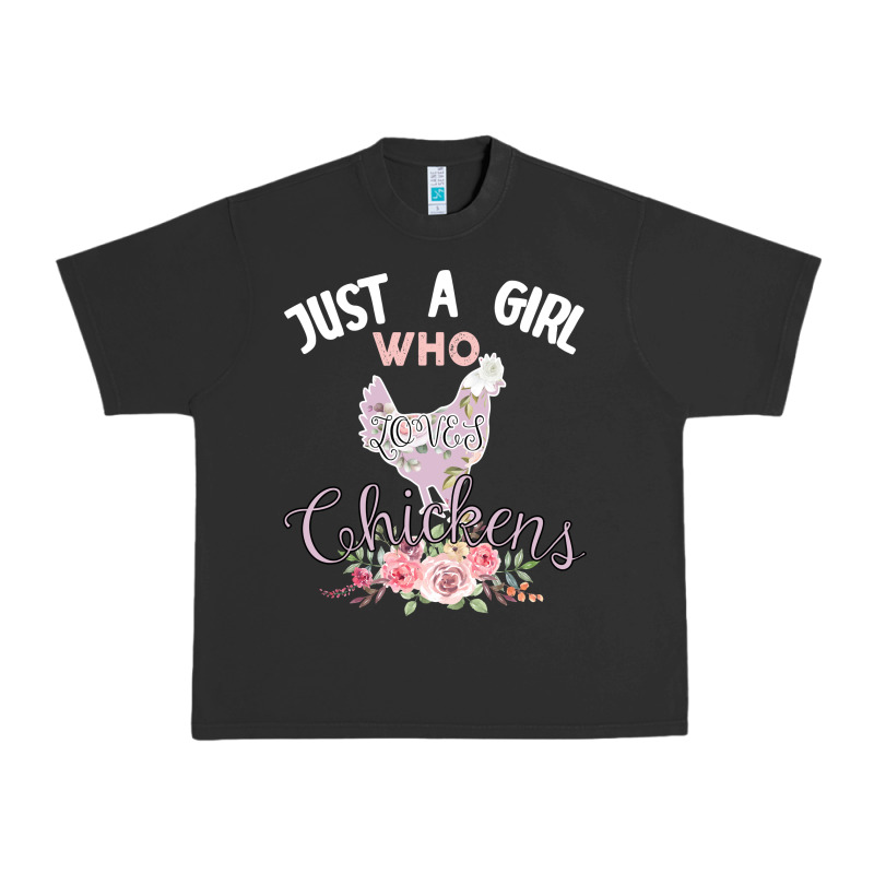 Just A Girl Who Loves Chickens Urban Heavy Tee by Bettercallsaul | Teevron