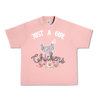 Salmon Just a girl who loves chickens Urban Heavy Tee - Bettercallsaul
