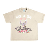 Sandshell Just a girl who loves chickens Urban Heavy Tee - Bettercallsaul