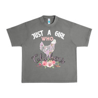 Tornado Just a girl who loves chickens Urban Heavy Tee - Bettercallsaul