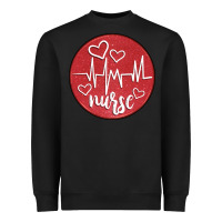 Black nurse coaster Heavyweight Sweatshirt - CowGirlArtShop